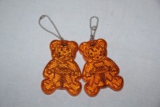 Original KTM  lot de 2 portes clés oursons réfléchissants neuf