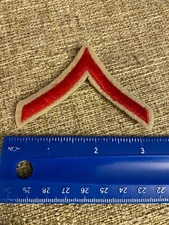 Police Security Military? Private Chevron Patch Red Grey INV10033