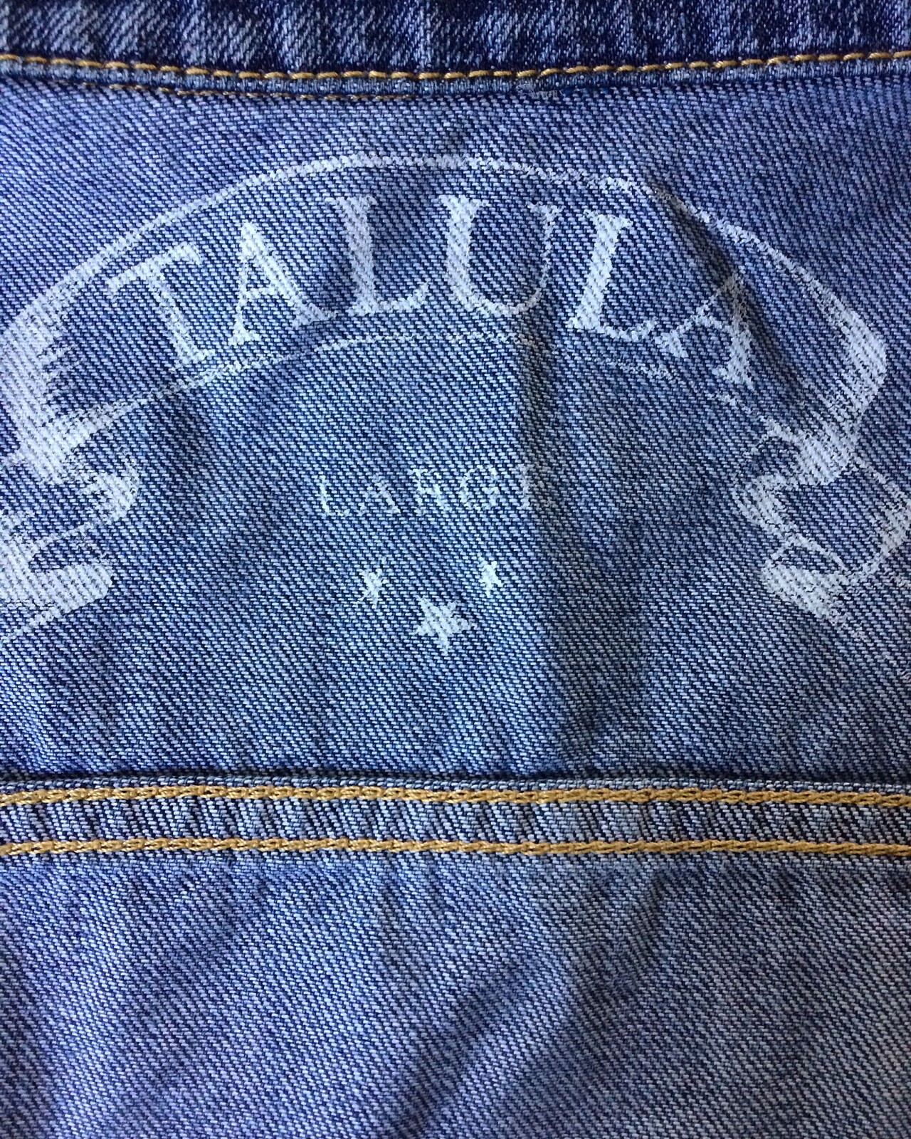 ARITZIA TALULA Denim Jean Vest Large Gem