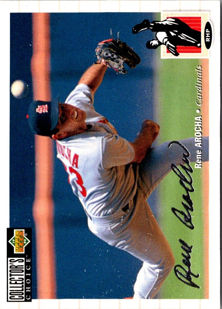1994 Collector's Choice Rene Arocha #41 St. Louis Cardinals Baseball Card