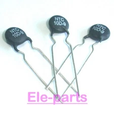 100 PCS 10D-9 Thermistor Temperature Sensor 10 ohm 2A 5% DIY