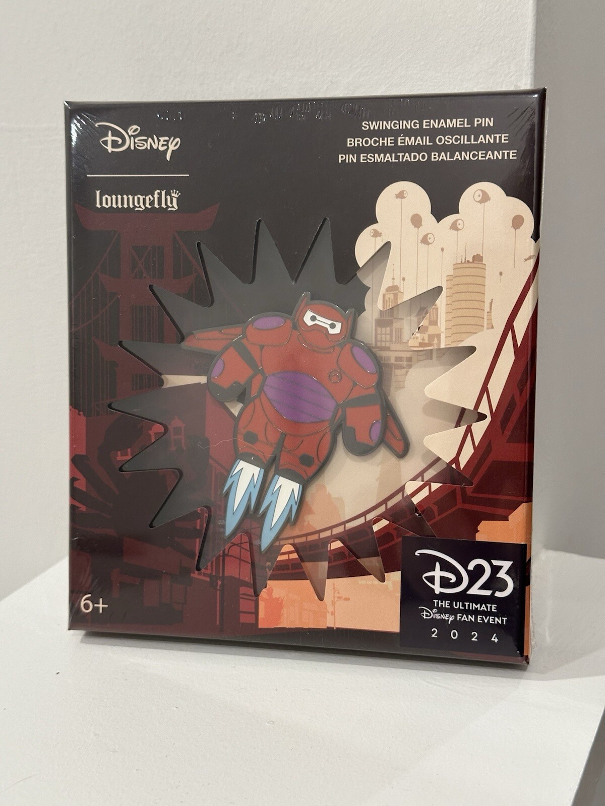 D23 Expo 2024 Disney Loungefly Armored Baymax Big Hero 6 Box - LE 500 Pin