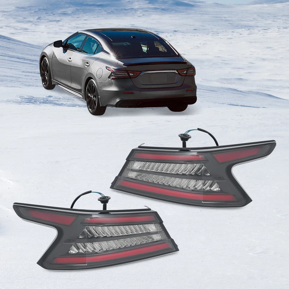For 2019-2021 Nissan Maxima LED Tail Light Rear Brake Lamp Left+Right Outer Side Foto 2 de 4