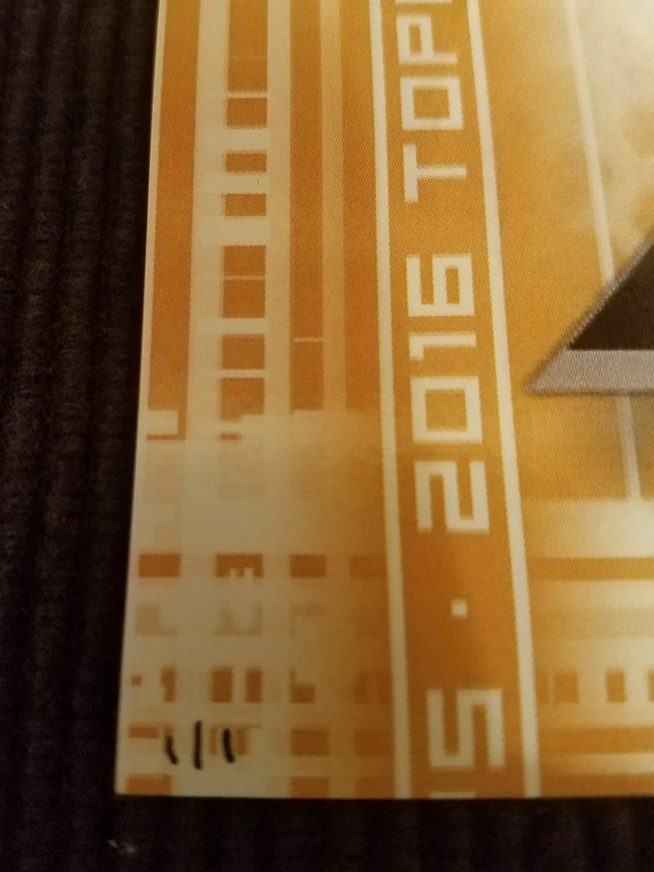 Miguel Cabrera Jose Altuve 2016 Topps Series 1 Gold 10x14 Poster # 1/1 Rare - Image 2 of 2