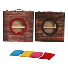 Cornholes Board Toss Game Set Bean Bags Tossing Toy Outdoor Family Activity