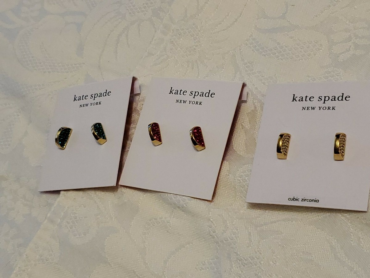 kate spade new york Sliced Scallops Pave Studs ピアス kate spade new york Sliced Scallops Pave Stud Earrings NWT