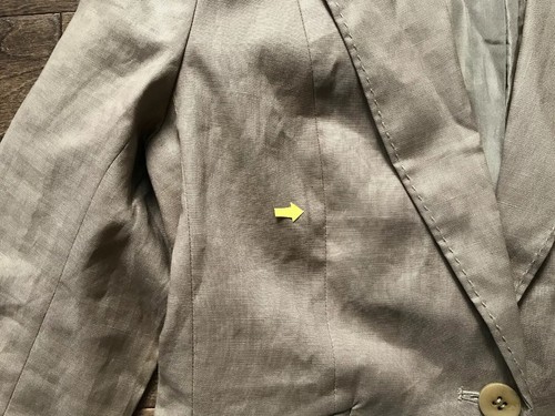 Giacca di lino leggera donna Kenneth Cole marrone/crema taglia 8 - Foto 4 di 10