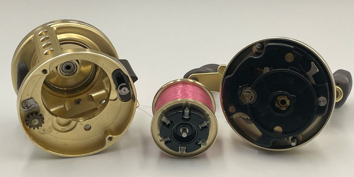 Shimano Calcutta 201XT Moulinet Baitcasting Gauche 5.0:1 Or Excellent état