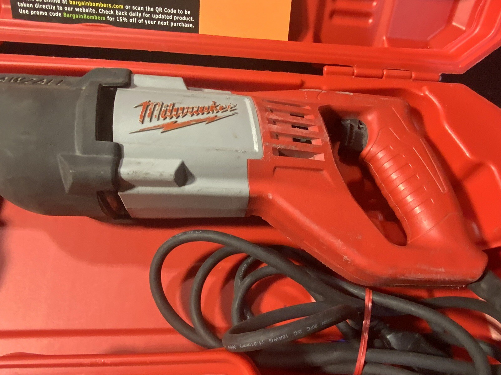 Milwaukee Sawzall Recip Saw Kit with case used lot 1577 45242195930 eBay