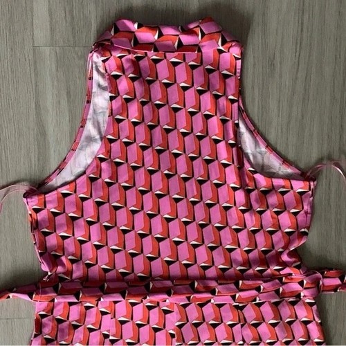 Diane Von Furstenberg x Target Wide Leg Modern Geo Jumpsuit Pink-Multi Size M - Picture 14 of 14
