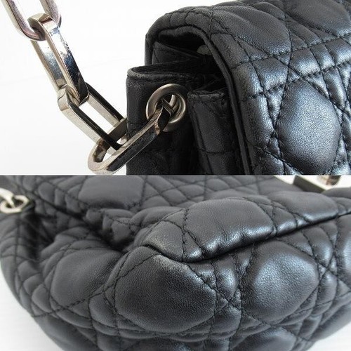 Borsa a tracolla Christian Dior nuova chiusura cannage pelle nera Made in Italy originale - Foto 10 di 10