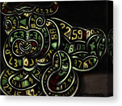 Ticker Tape Bulls Canvas Wall Art Print Set Stock Market Office Day Trader Gift - Picture 2 of 3