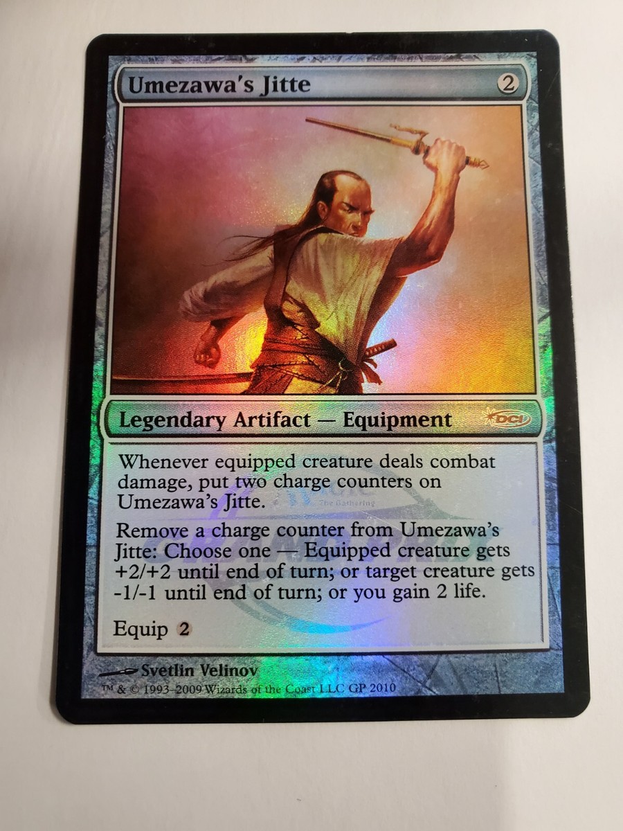 MTG - Umezawa's Jitte - (FOIL) Grand Prix (LP) TRACKING