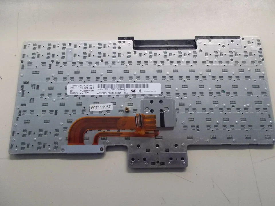 Tastatur (QWERTZ Schweiz) f. Lenovo T60/61/400/500/W500/...  FRU 42T4024, #SU160 - Bild 2 von 3