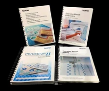 Brother Luminaire XP2 and Brother Pe Design 11- Four Manual Bundle Free shipping