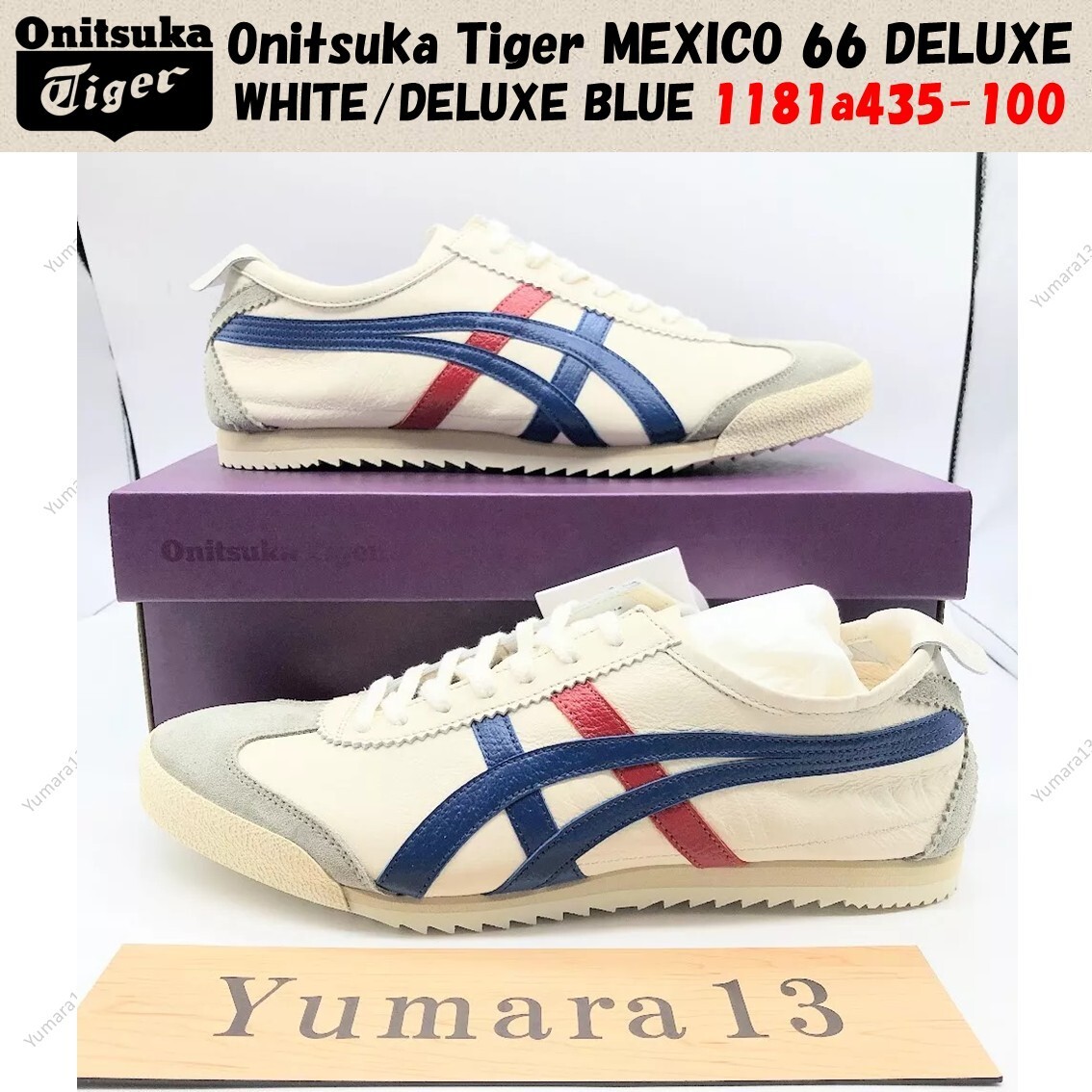 Onitsuka Tiger MEXICO 66 DELUXE WHITE/DELUXE BLUE 1181a435