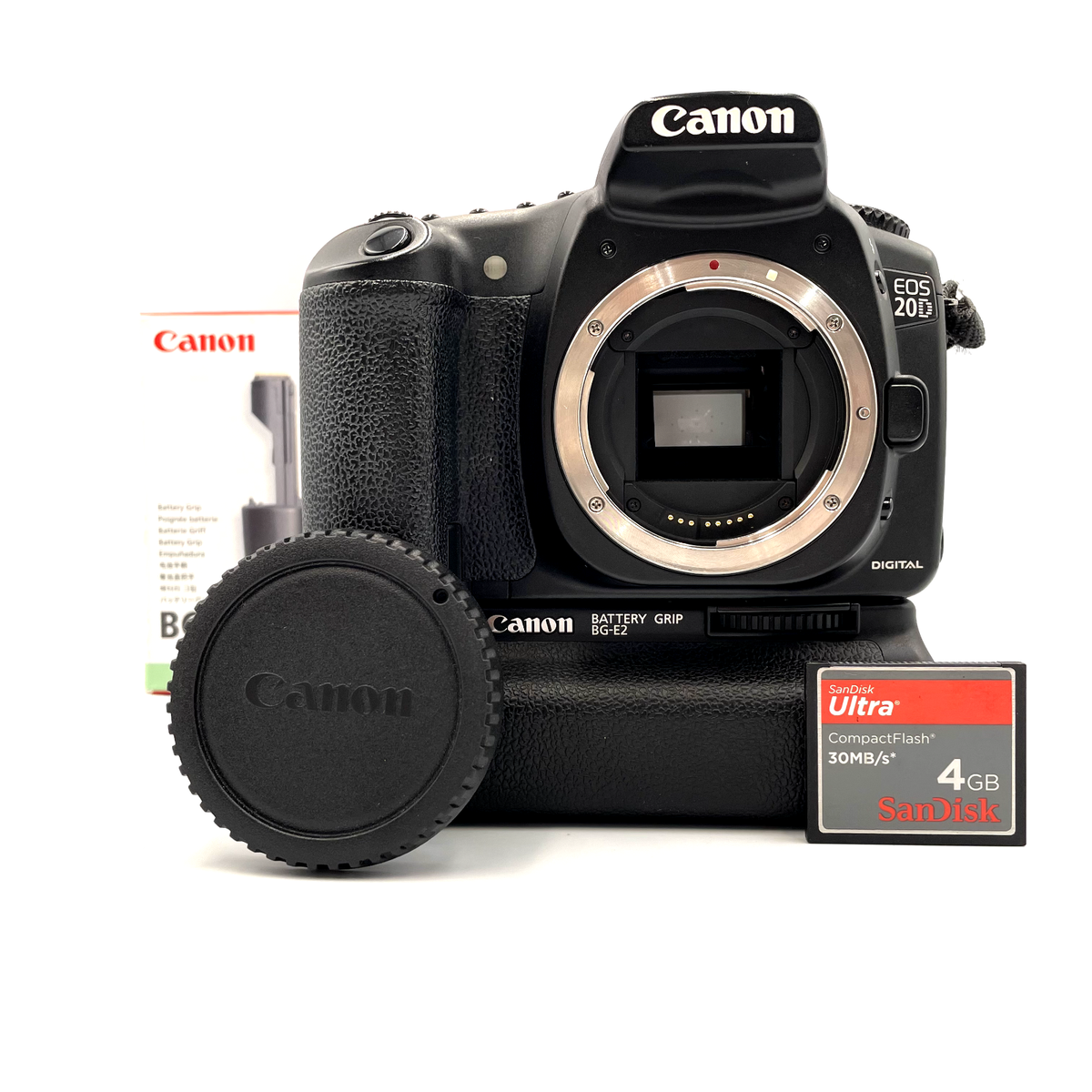 Canon EOS 20D with Battery Grip Body Only DSLR Camera From Canon EOS 20D with Battery Grip Body Only DSLR Camera From