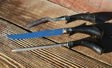 Vintage WESTALL RICHARDSON Sheffield England Stainless Steel 3-PC Carving Set