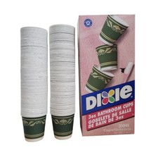 Dixie Cups Vintage 1970s 3oz Neoclassical Design Bathroom Refill Partial Box 180