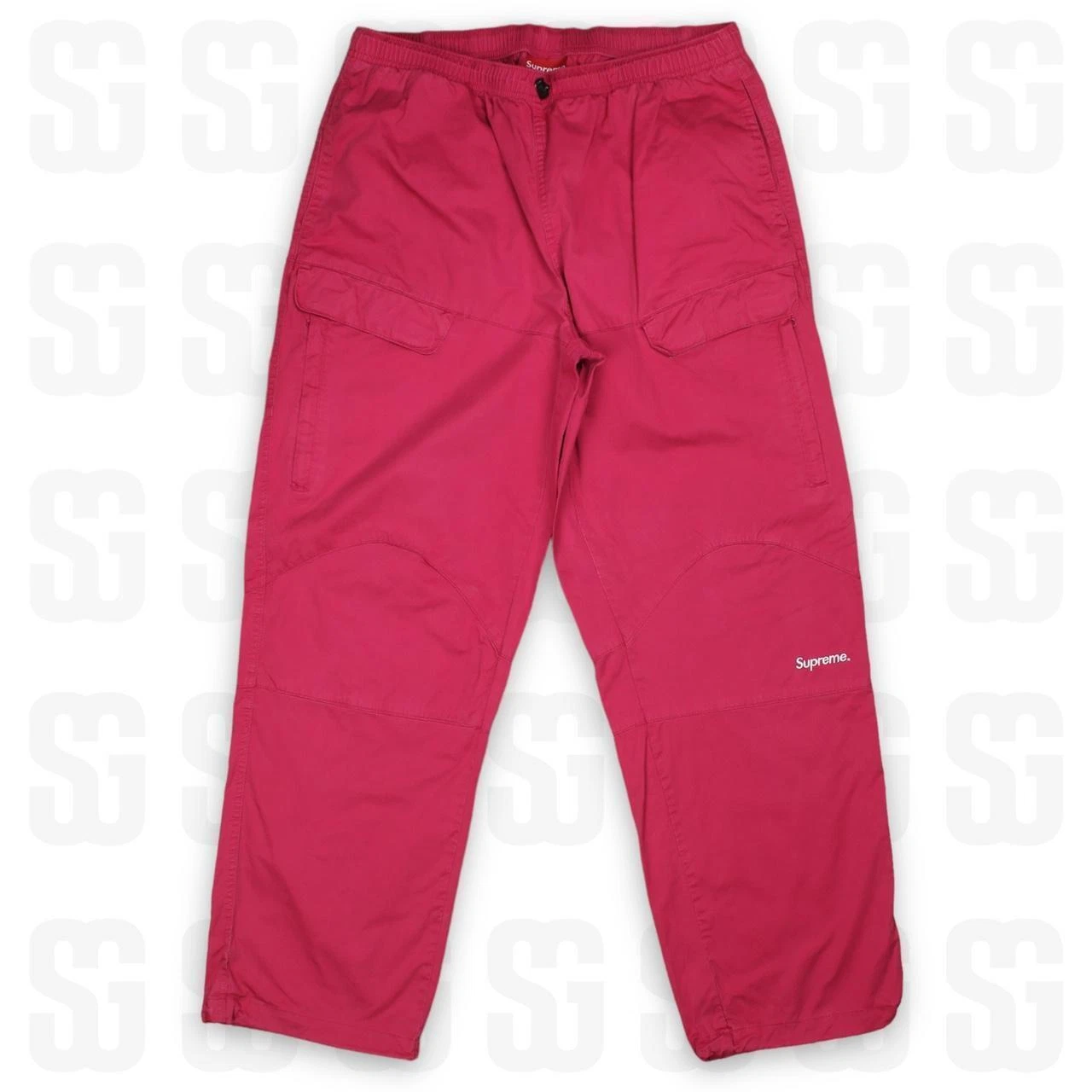 Pantalon cargo RCA coton suprême taille M rouge