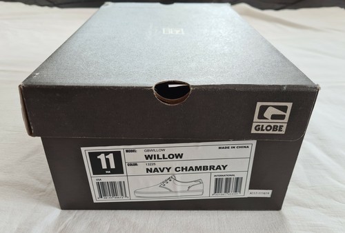 Globe Willow Mens Navy Chambray Trainers Skate Shoes Size UK 10 / USA 11 New - Picture 8 of 8