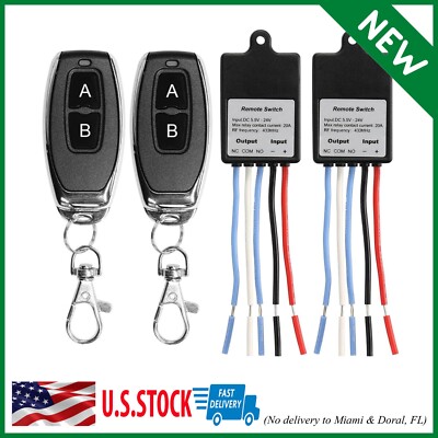 Mini Wireless Remote Control Switch DC 6V 12V 24V 1CH Channel RF Relay Switch
