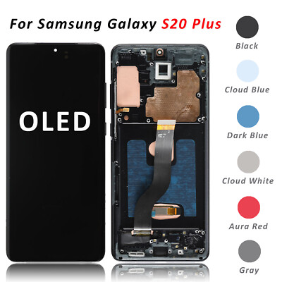 OLED Display LCD Touch Screen For Samsung Galaxy S20 Plus Replace+Frame Assembly