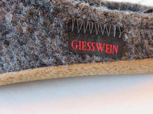 Zoccoli grigi Giesswein lana uomo taglia EU 40/9 ciabatte comode mule casual* - Foto 3 di 9