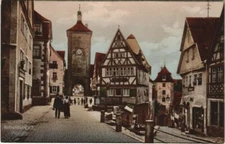 Old postcard postcard Rothenburg Plonlein GERMANY (1076354)