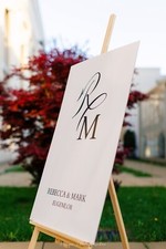 Personalized Welcome Wedding Sign-Modern Wedding Reception Signage-Wedding Decor