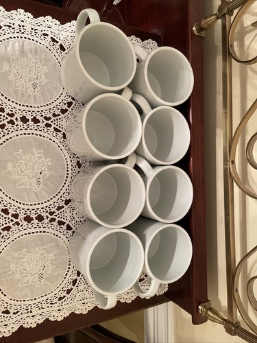 Lot Of 12 Williams Sonoma Everyday White Mugs H3 5/8”W 3 3/8”Discontinued EUC - Picture 9 of 11