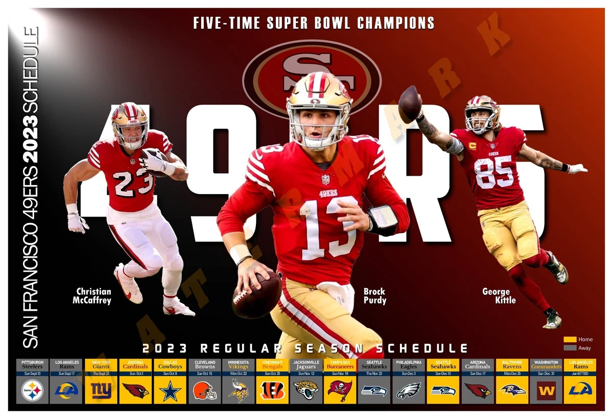 San Francisco 49ers 2023 Schedule Dates, Times And Tickets
