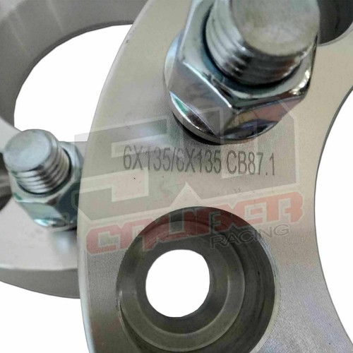 1.25" 6x135 14x2.0mm Stud Billet Wheel Spacers for Ford F-150 one Pair (2) - Picture 3 of 8