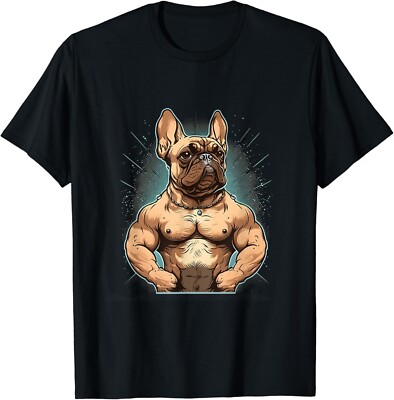 French Bulldog | Fitness Bodybuilding Gym Dog Sixpack Funny Gift Unisex T-Shirt
