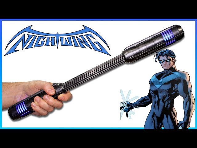 NECA Batman Arkham City Nightwing Escrima Stick Prop Replica- New 