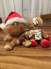 Dan Dee Boy/Girl Gingerbread Plush Stuffed Toy 9" Christmas Collectors Choice