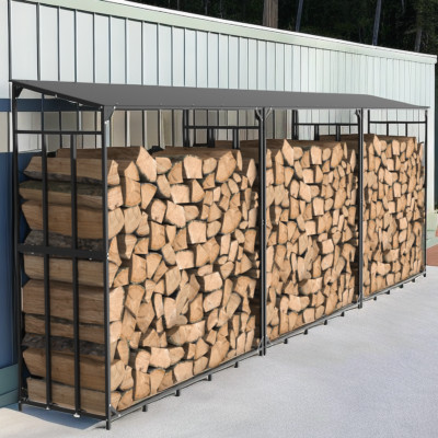 XXL Kaminholzregal Brennholzregal Kaminholzhalter Feuerholzregal für Außen