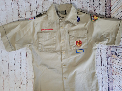 Boy Scout BSA, Official Uniform Shirt, Youth Large, Cotton Blend