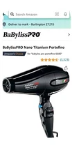 Babyliss Pro Nano Titanium Portofino 6600 Hair Dryer (BNT6610)