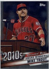 2020 Topps Mike Trout (Angels) Decades' Best Chrome Card No. DBC-93