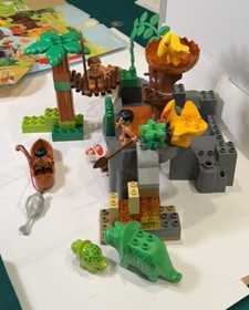 Lego Duplo 5598 - Dino Valley Set - ALMOST COMPLETE - RARE! - See Notes