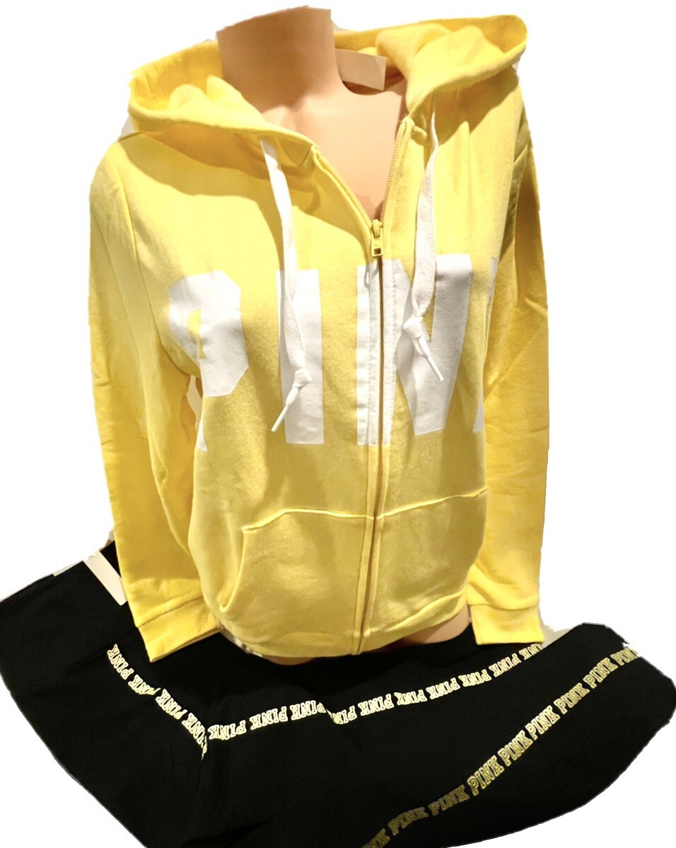Secret Pink Hoodie Yellow Victoria Secret Hoodie Pink Neon