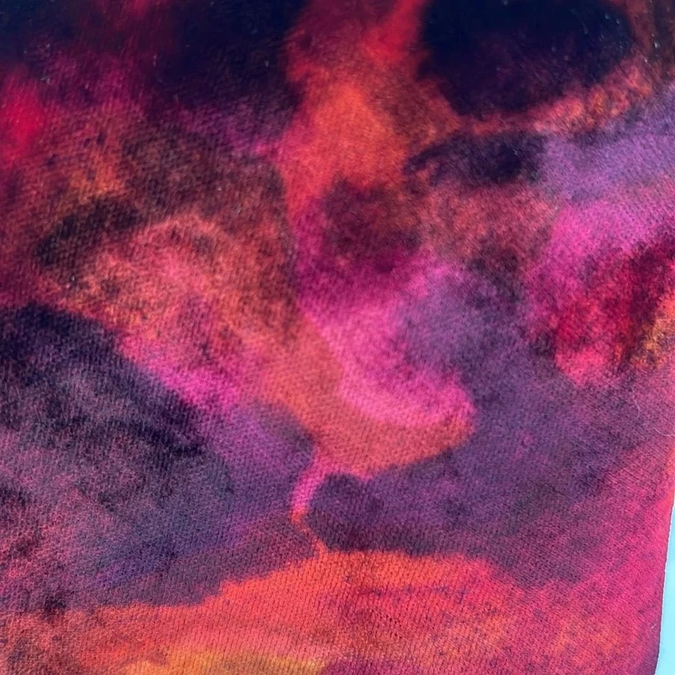 Gucci Auténtico Hombre Rojo Camuflaje Terciopelo Corbata Ancha Foto 2 de 4