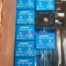 1Pc GOODSKY RW-SS-124DM 24VDC Power Relay 4Pins 12A 120VAC