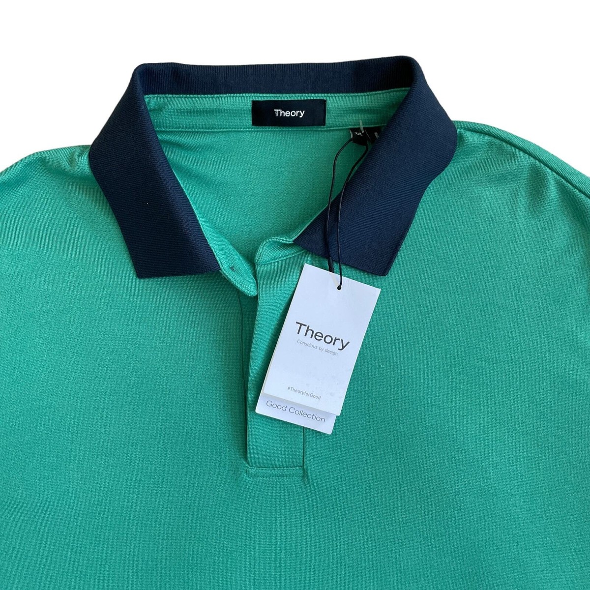 THEORY Men's XXL Kayser Anemone Milano Short Sleeve Polo