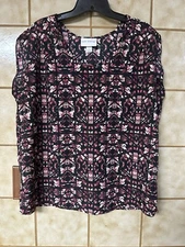 Pure Energy Women’s Sleeveless Retro Preppy Teachercore Pink Blouse, Sz X (1X)