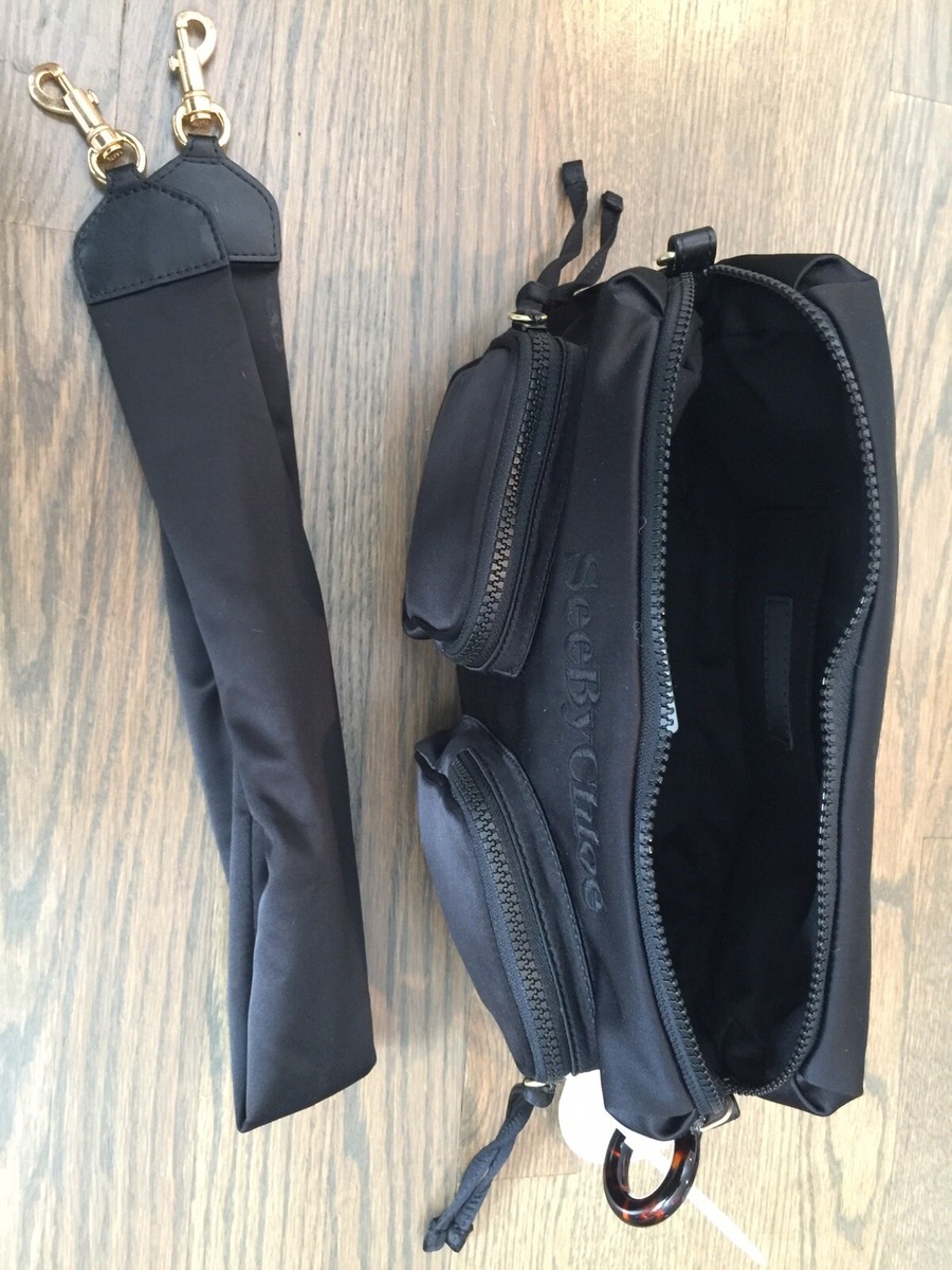 See By Chloe Tilly Satin Shoulder Bag Women's Black NWT | eBay