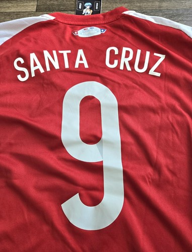 Adidas Paraguay Home 2015 Copa America Soccer Jersey Roque Santa Cruz Size XL - 第 5/9 張圖片
