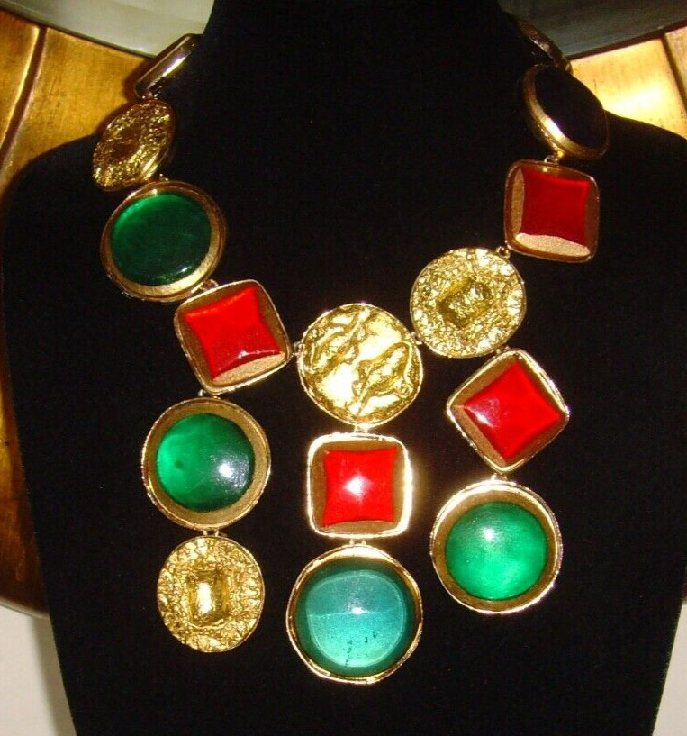 Kenneth J Lane (KJL) Statement Bib Necklace - image 6