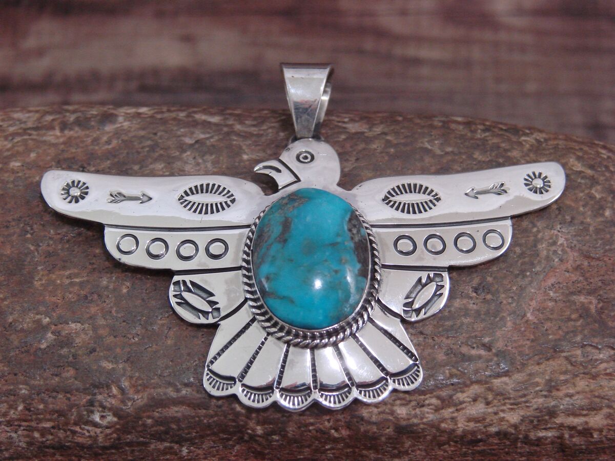 Impressive Sterling Silver Thunderbird Necklace Impressive Sterling Silver Thunderbird Necklace